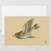 Cuckoo (Japanse kunst) (van Kono Bairei) Briefpapier (Voorkant / Achterkant)