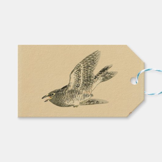Cuckoo (Japanse kunst) (van Kono Bairei) Cadeaulabel (Voorkant (Horizontaal))