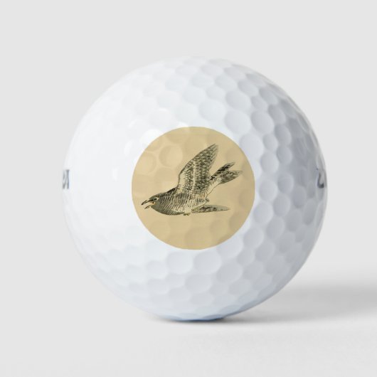 Cuckoo (Japanse kunst) (van Kono Bairei) Golfballen (Voorkant)