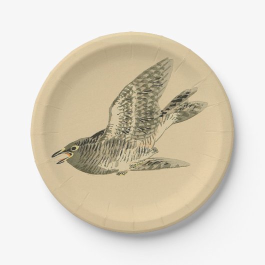 Cuckoo (Japanse kunst) (van Kono Bairei) Papieren Bordje (Voorkant)