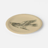 Cuckoo (Japanse kunst) (van Kono Bairei) Papieren Bordje (Gekanteld)