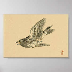 Cuckoo (Japanse kunst) (van Kono Bairei) Poster