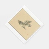 Cuckoo (Japanse kunst) (van Kono Bairei) Servet (Hoek)