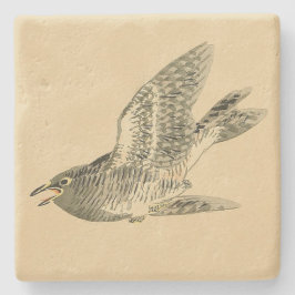 Cuckoo (Japanse kunst) (van Kono Bairei) Stenen Onderzetter
