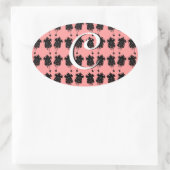 Cuckoo-klokken Ovale Sticker (Tas)