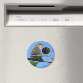 Cuckoo magnet met gele kieuwen (Insitu (Vaatwasser))