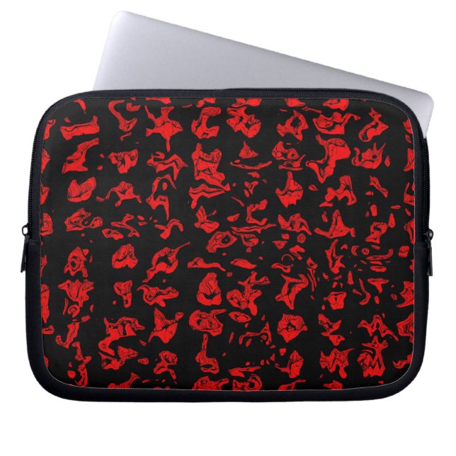 Cuckoo Marbling Abstract Laptop Sleeve (Voorkant)