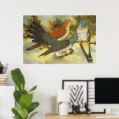 Cuckoo-vogels met een modern Poster (Thuiskantoor)