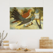 Cuckoo-vogels met een modern Poster (Keuken)