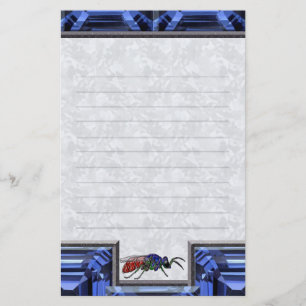 Cuckoo Wasp Blue Lined Briefpapier