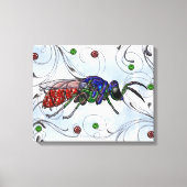 Cuckoo Wasp Canvas Afdruk (Voorkant)