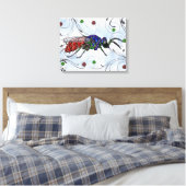 Cuckoo Wasp Canvas Afdruk (Insitu (Slaapkamer))