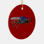 Cuckoo Wasp Keramisch Ornament (Rechts)