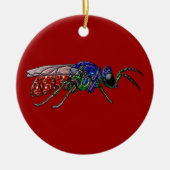 Cuckoo Wasp Keramisch Ornament (Voorkant)