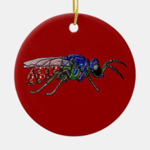 Cuckoo Wasp Keramisch Ornament