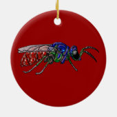 Cuckoo Wasp Keramisch Ornament (Achterkant)