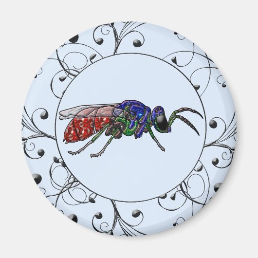 Cuckoo Wasp Magneet (Voorkant)