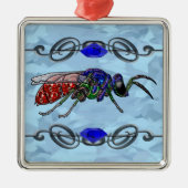 Cuckoo Wasp Metalen Ornament (Voorkant)