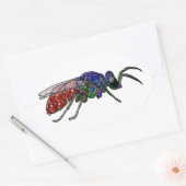 Cuckoo Wasp Ovale Sticker (Envelop)