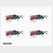 Cuckoo Wasp Ovale Sticker (Vel)