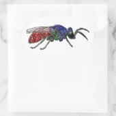 Cuckoo Wasp Ovale Sticker (Tas)
