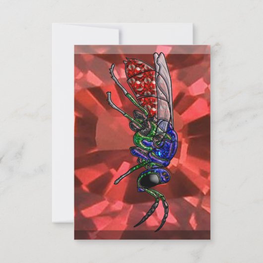 Cuckoo Wasp RSVP Kaartje (Achterkant)