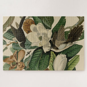 Cuckoo (zwart) - Amerikaanse vogels van Audubon Legpuzzel