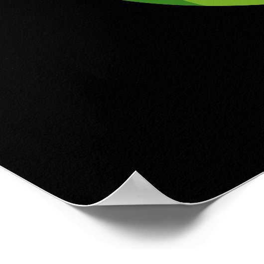 Cuckoocumber Funny Veggie Cucumber Pun Dark BG Poster (Hoek)