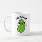 Cuckoocumber Funny Veggie Cucumber Pun Koffiemok (Links)