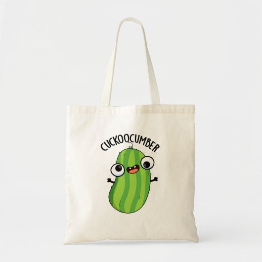 Cuckoocumber Funny Veggie Cucumber Pun Tote Bag (Voorkant)