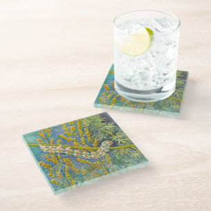 Cucullia Absinthii Wormwood Cateronder Glazen Onderzetter