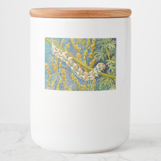 Cucullia Absinthii Wormwood Cateronder Voedselcontainer Etiket (Voorkant)