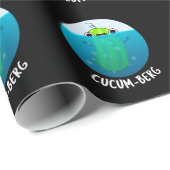 Cucum-berg Funny Cucumber Pun Dark BG Cadeaupapier (Rol Hoek)