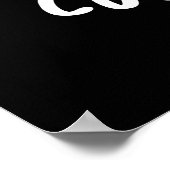 Cucum-berg Funny Cucumber Pun Dark BG Poster (Hoek)