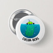 Cucum-berg Funny Cucumber Pun Ronde Button 5,7 Cm (Voorkant /achterkant)