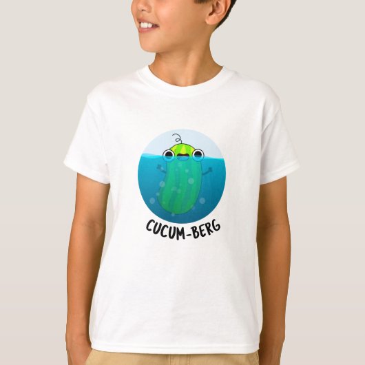 Cucum-berg Funny Cucumber Pun T-shirt (Voorkant)