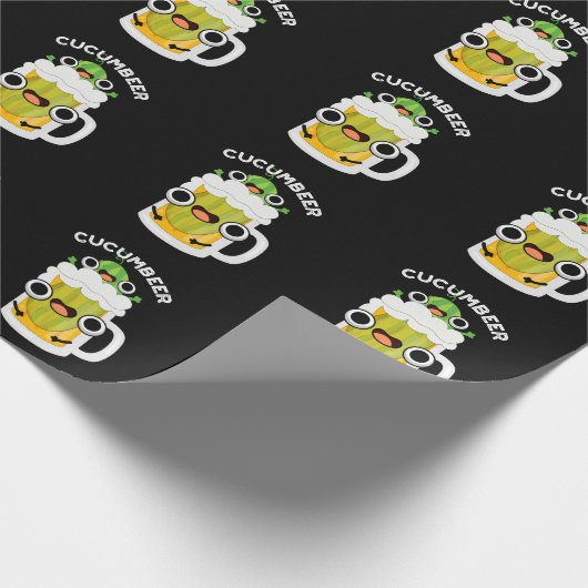 Cucum-bier Grappig Bier Pun Donker BG Cadeaupapier (Hoek)