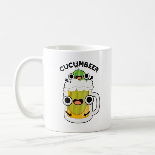Cucum-bier Grappig Bier Pun Koffiemok (Links)