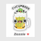Cucum-bier Grappig Bier Pun Sticker (Vel)