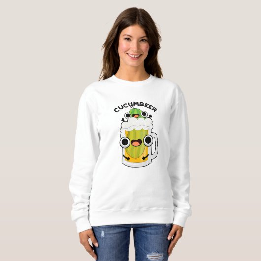 Cucum-bier Grappig Bier Pun Trui (Voorkant volledig)