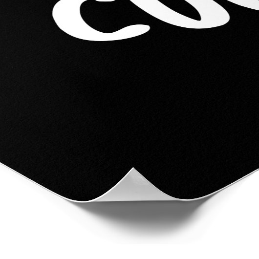 Cucum-blur Funny Veggie Cucumber Pun Dark BG Poster (Hoek)