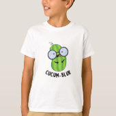 Cucum-blur Funny Veggie Cucumber Pun T-shirt (Voorkant)