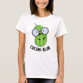 Cucum-blur Funny Veggie Cucumber Pun T-shirt (Voorkant)