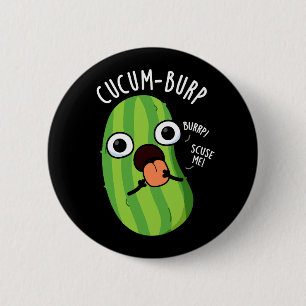 Cucum-boer Grappige Komkommer Grappen Donkere BG Ronde Button 5,7 Cm