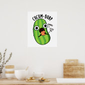 Cucum-boer Grappige Komkommer Grappen Poster (Keuken)