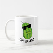 Cucum-bro Funny Veggie Cucumber Pun Koffiemok (Links)