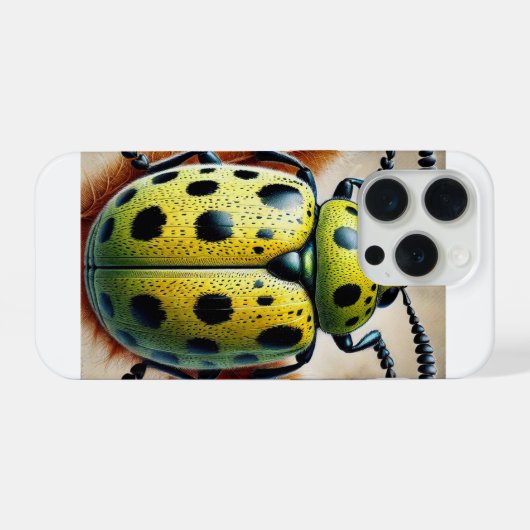 Cucumber beetle 061024IREF211 - Watercolor iPhone Hoesje (Achterkant horizontaal)