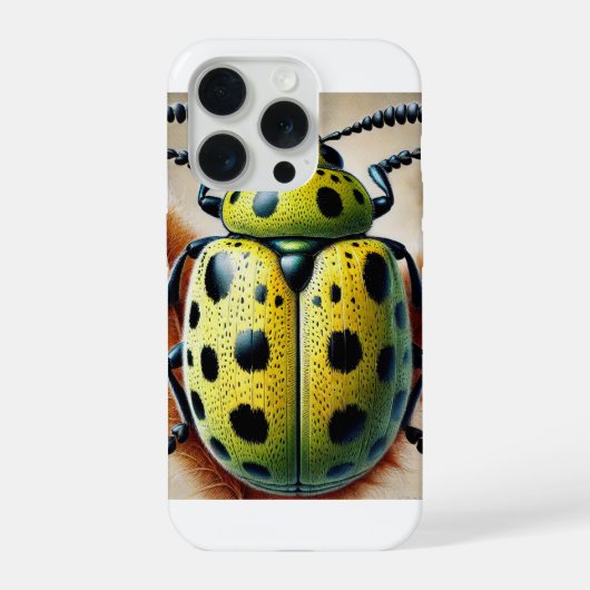 Cucumber beetle 061024IREF211 - Watercolor iPhone Hoesje (Achterkant)