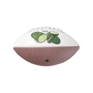 Cucumber cartoon illustratie american football