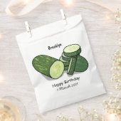 Cucumber cartoon illustratie bedankzakje (Geknipt)